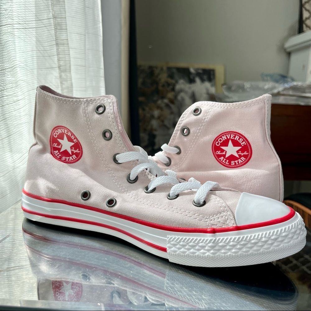 Girls' Converse Chuck Taylor All Star High-Top Sneakers Pink Sizes NIB #660098F - Picture 8 of 11